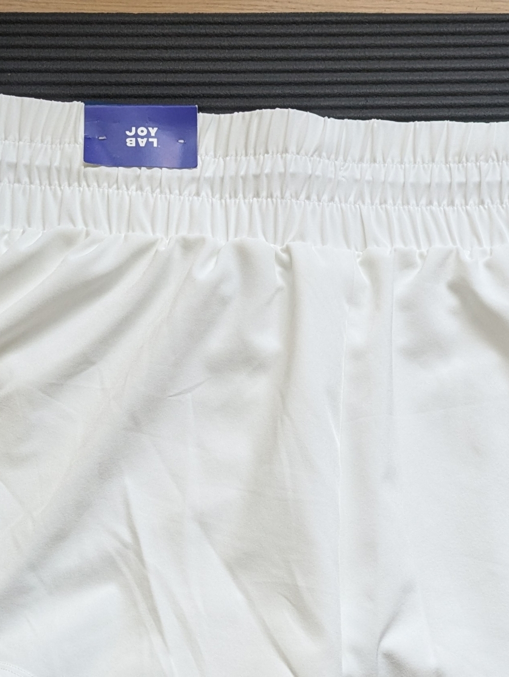 Joy Lab Women's High Rise Double Layer Run Shorts White Large Running Gym NEW - Picture 8 of 15